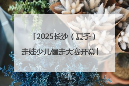 2025长沙（夏季）走娃少儿健走大赛开幕