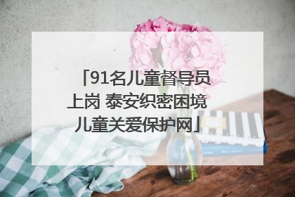 91名儿童督导员上岗 泰安织密困境儿童关爱保护网