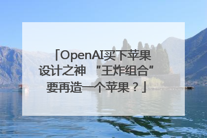 OpenAI买下苹果设计之神 “王炸组合”要再造一个苹果？